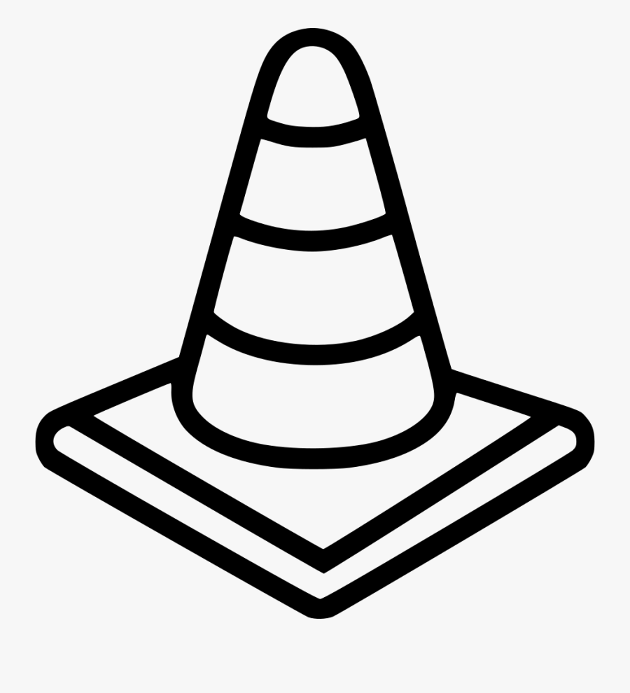 Traffic Cone - Traffic Cone To Color, Transparent Clipart