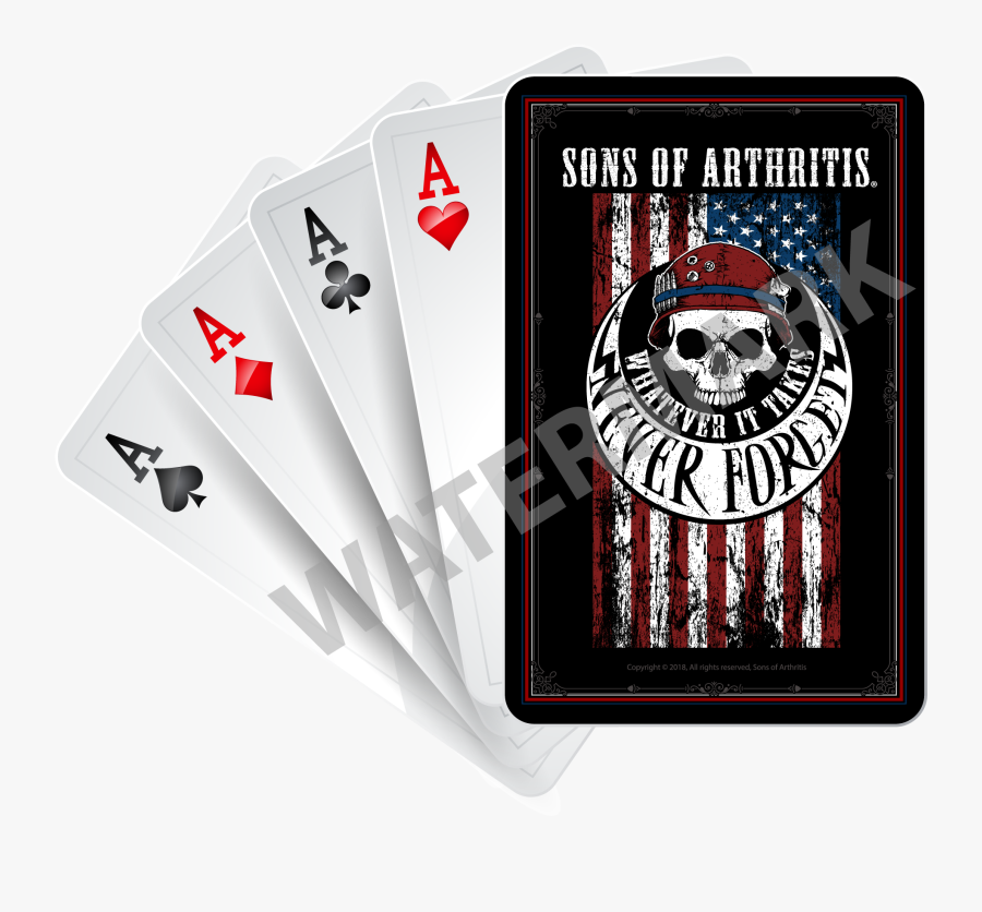 Sons Of Arthritis Never Forget Limited Edition Playing - Poker, Transparent Clipart