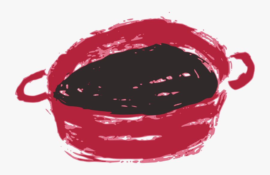 Red Pan - Clip Art, Transparent Clipart