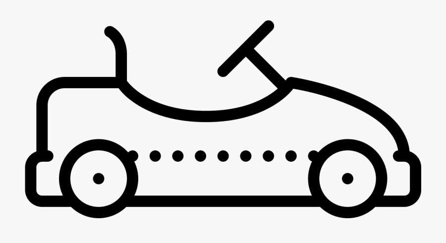 Go Kart Icon - Go Kart Black And White Clipart, Transparent Clipart