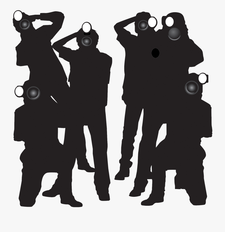 Paparazzi Free Download Png - Paparazzi Silhouettes, Transparent Clipart