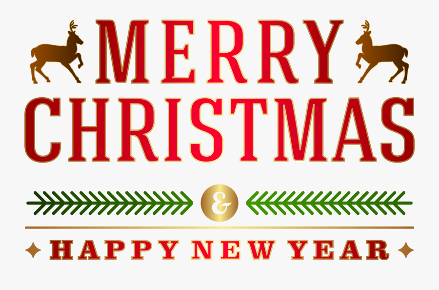 Merry Christmas Png Transparent, Transparent Clipart