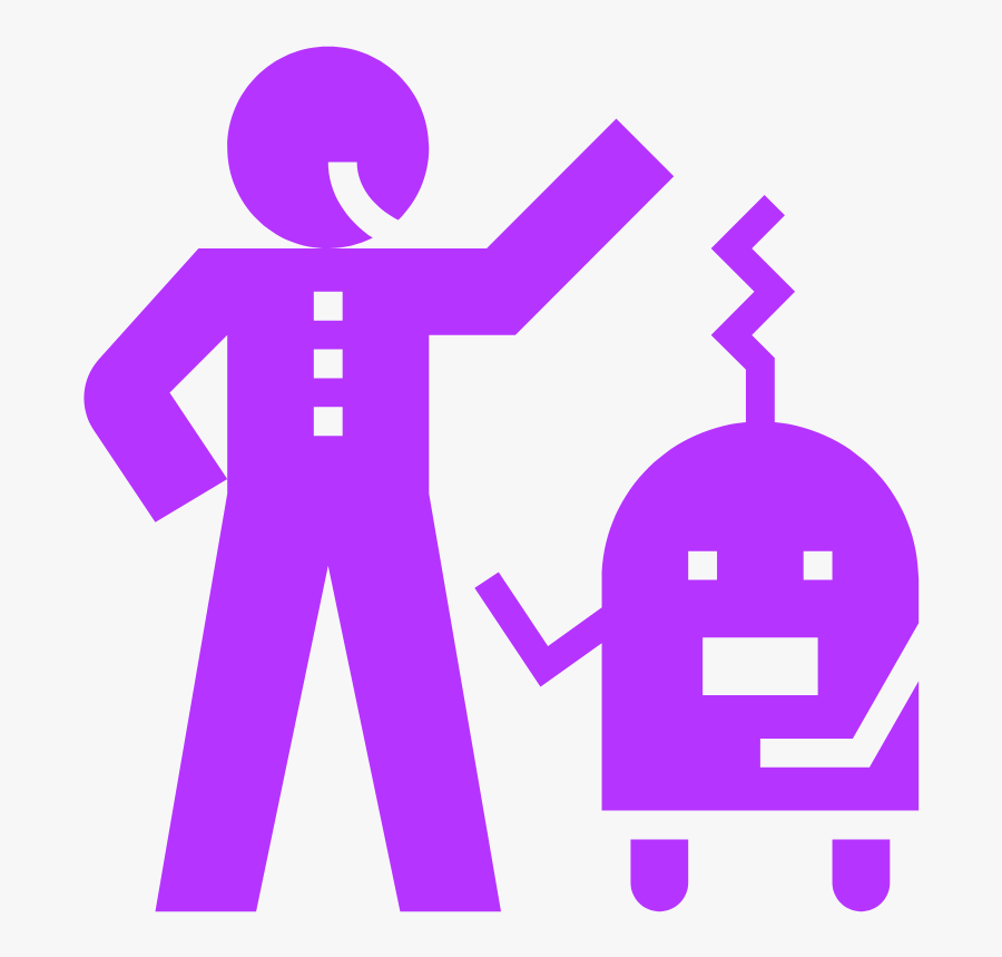 Human Robotics Icon Transparent Blue, Transparent Clipart