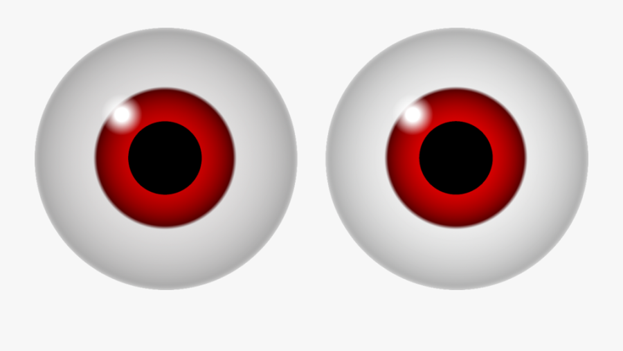 Red Eye Googly Eyes Color Clip Art - Red Googly Eyes Png, Transparent Clipart