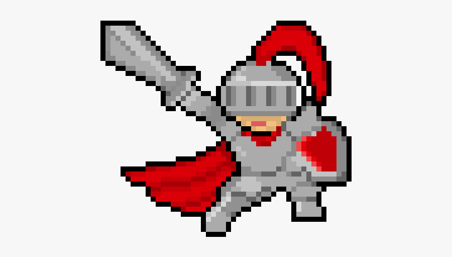 Knight On Horse Pixel, Transparent Clipart