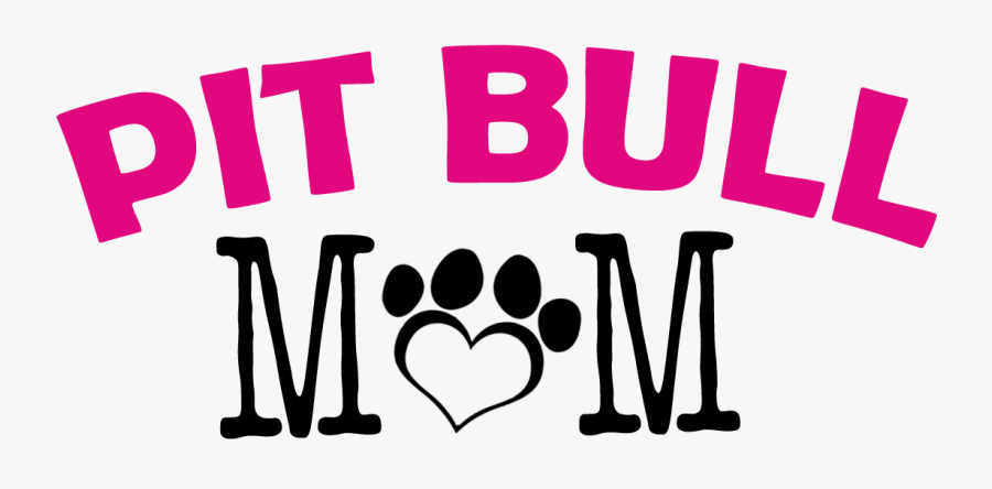 Pit Bull Mom, Transparent Clipart