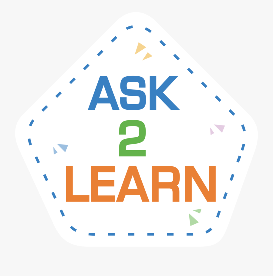 Ask2learn Badge - Label, Transparent Clipart