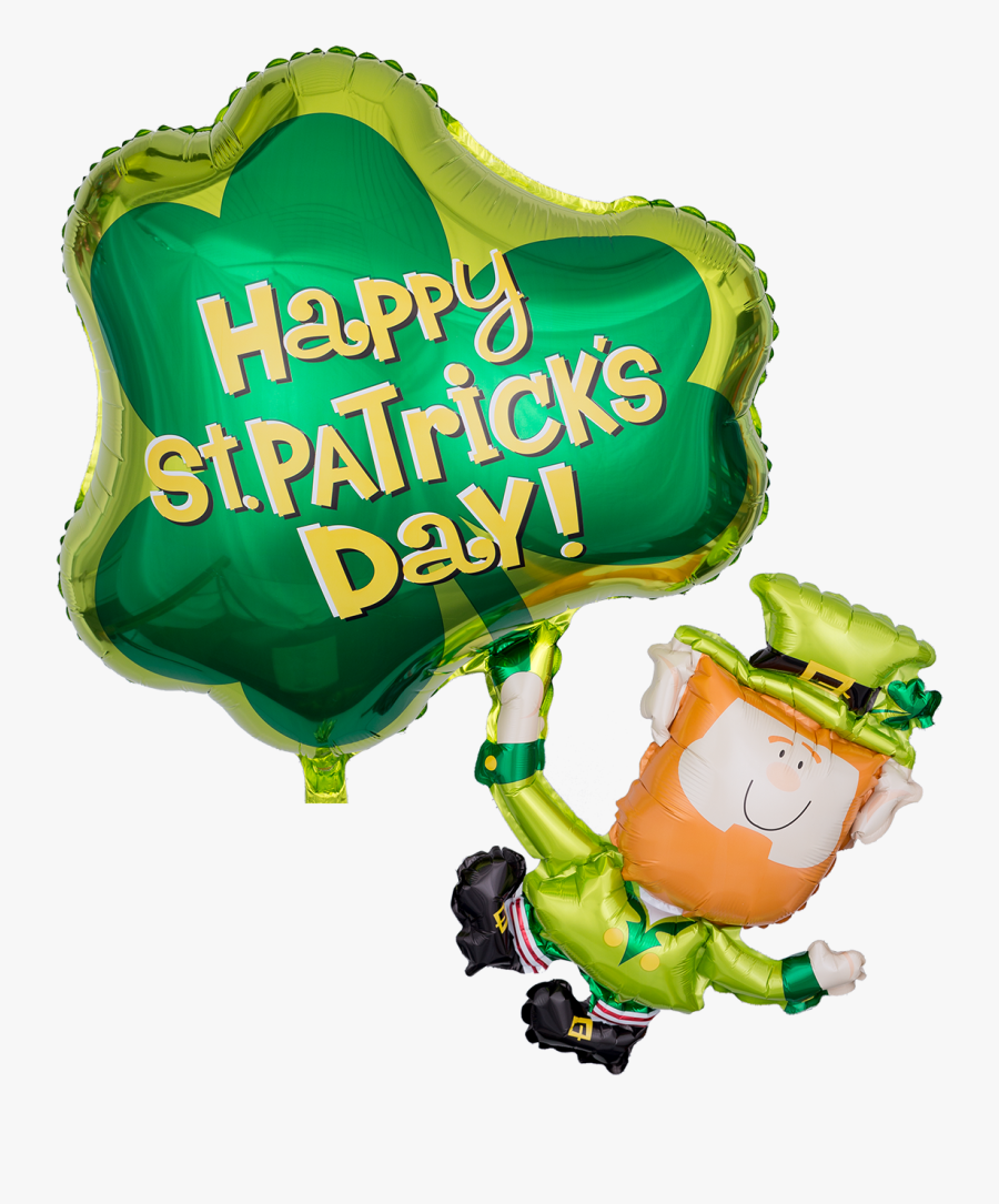 Ballon Mit Helium "leprechaun - Shamrock St Patrick's Day Leprechaun, Transparent Clipart