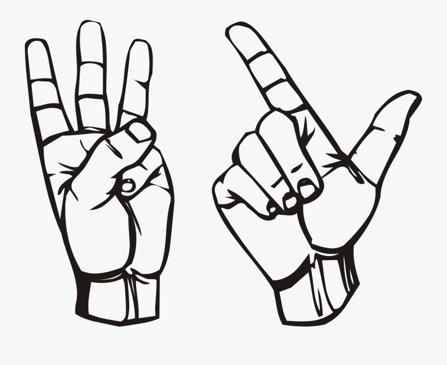 Hand Holding Up Three Fingers, Transparent Clipart