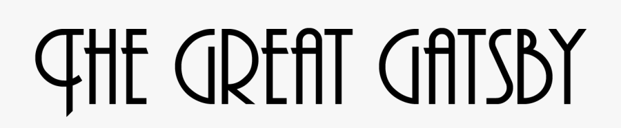 Clip Art The Font Download Famous - Font Grande Gatsby, Transparent Clipart