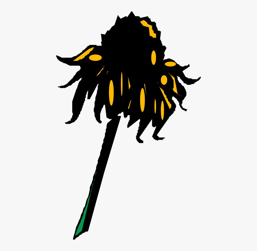 Sunflower Wilted Petal - Wilted Sunflower Png, Transparent Clipart