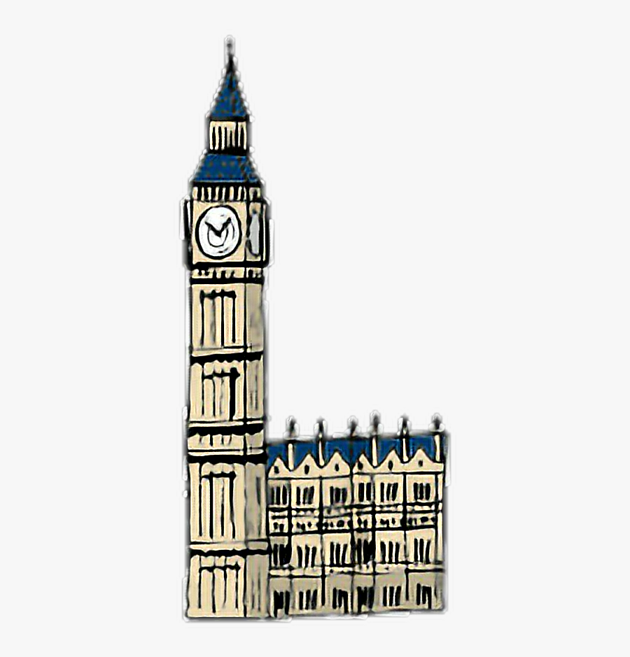 #freetoedit #freedom #picsart #myedit #london #uk #bigben - Clock Tower, Transparent Clipart