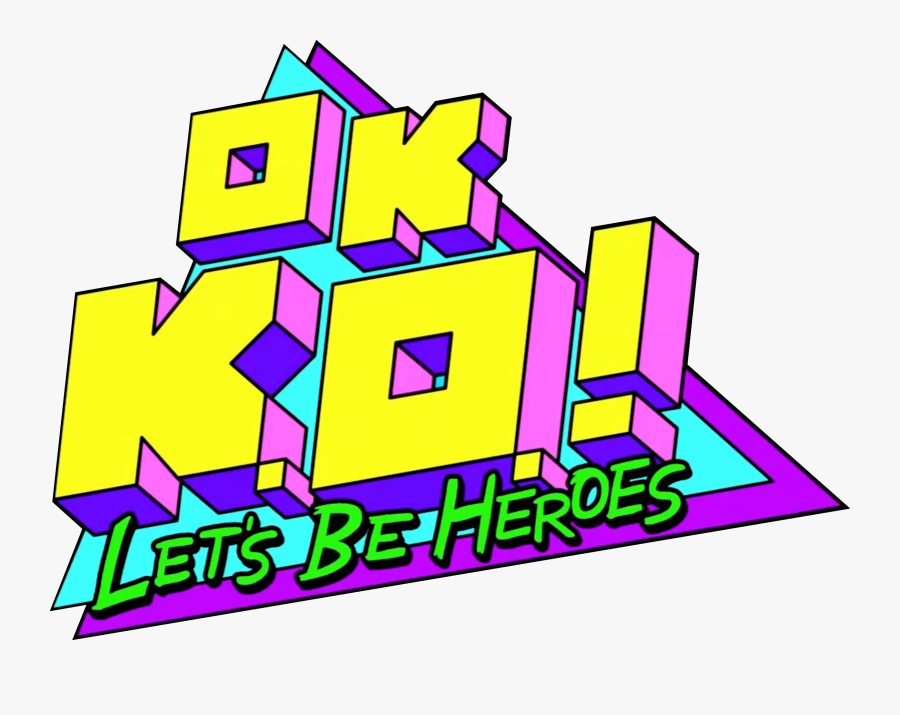 Ok Ko Logo - Ok Ko Let's Be Heroes Logo, Transparent Clipart