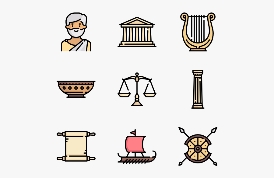 Ancient Greece - Ancient Rome Icon , Free Transparent Clipart - ClipartKey