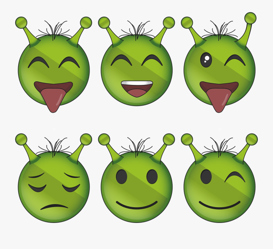 Alien, Emoji, Emoticon, Icon, Emotion, Expression - Cute Emoji, Transparent Clipart