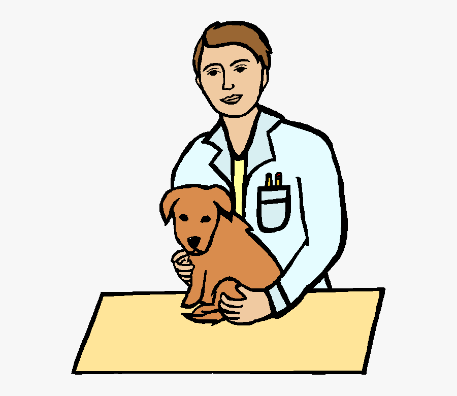 Free Download Vet And Dog Clipart Dog Veterinarian - Dog At The Vet Clip Art, Transparent Clipart