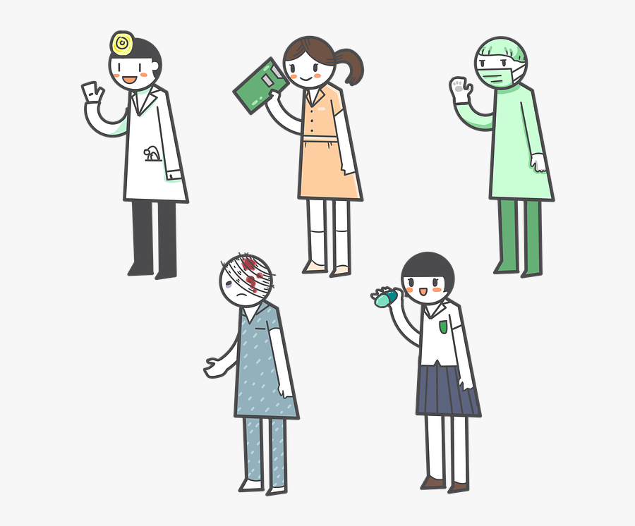 Doctor, Nurse, Surgery, Patient, Pharmacist, Health - Arzt Und Krankenschwester Zeichnung, Transparent Clipart