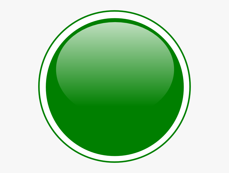 Glossy Green Circle Button Svg Clip Arts - Green Circle Logo Png, Transparent Clipart