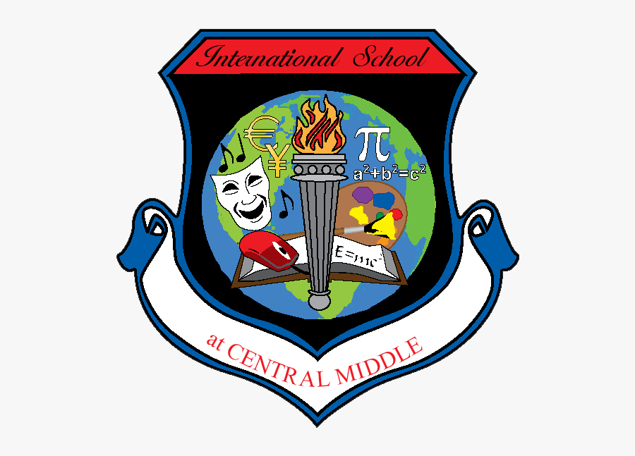 School Logo - Central Middle International School Kokomo Indiana, Transparent Clipart