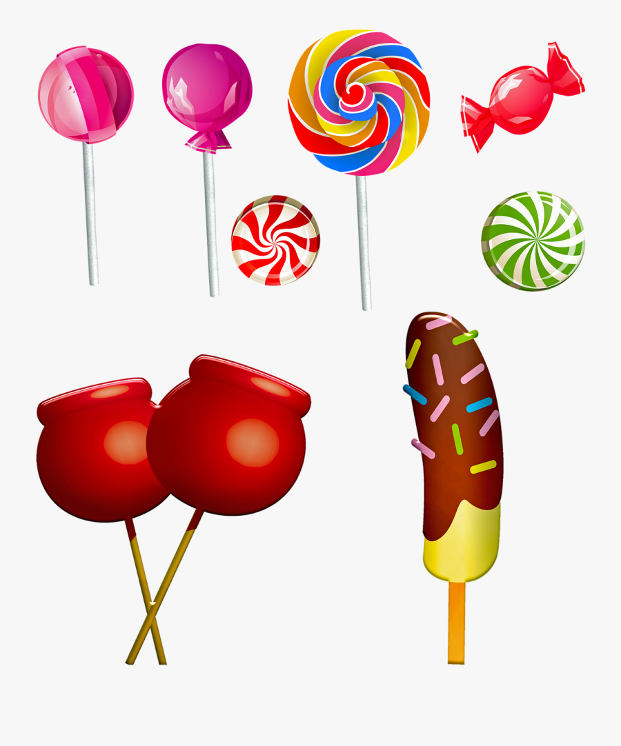 Candy, Halloween, Christmas, Lolly Pop - Lollipop, Transparent Clipart