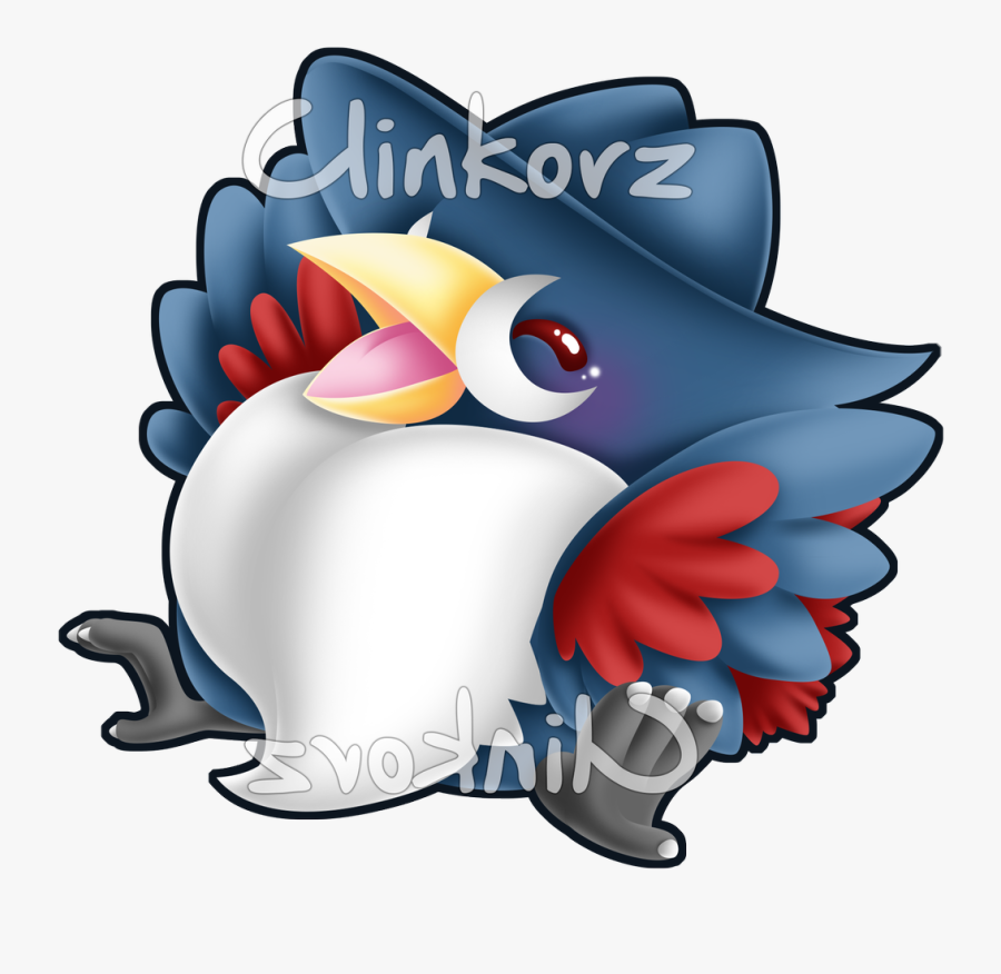 Fat Bird Pokemon, Transparent Clipart