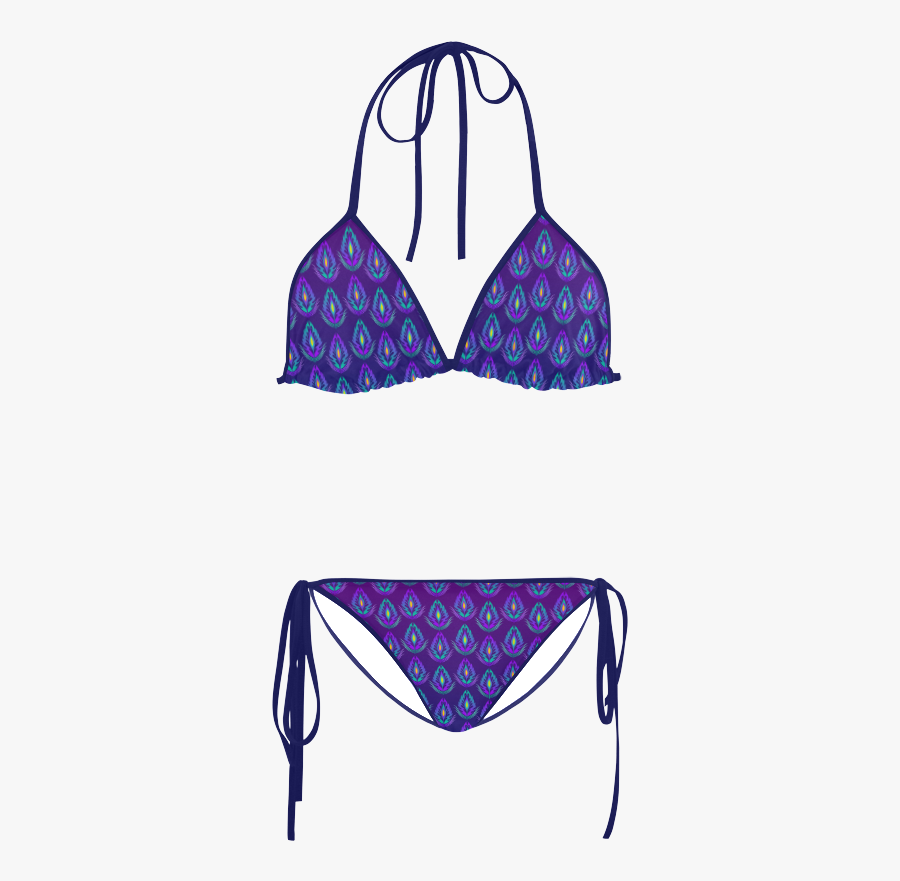 Peacock Feathers Pattern By Artformdesigns Custom Bikini - Real Life Aphmau Bikini, Transparent Clipart