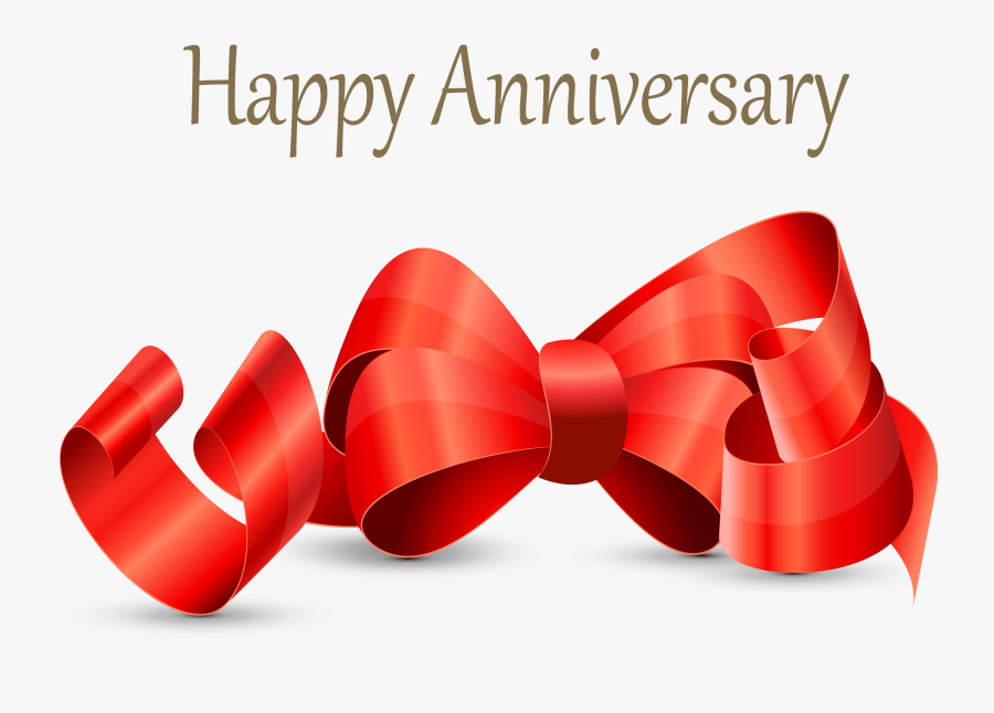 Transparent Ribbon Title Png - Happy Wedding Anniversary Png, Transparent Clipart