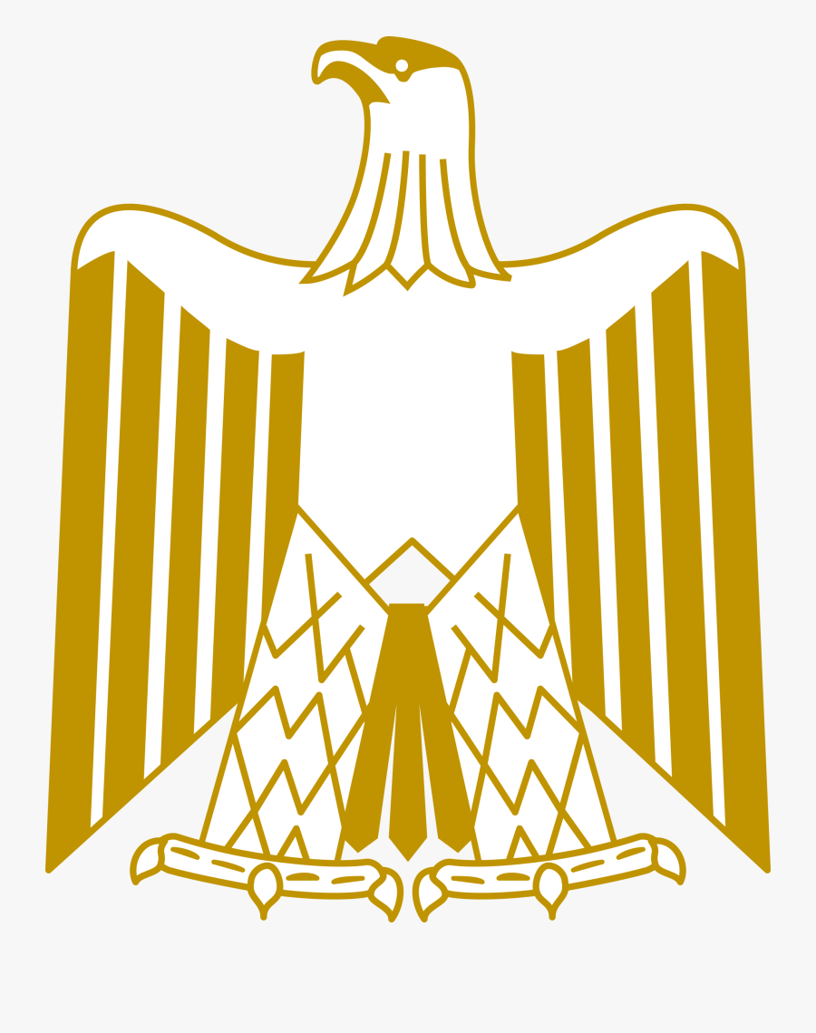 Line Art,symmetry,area - Escudo Bandera De Egipto, Transparent Clipart