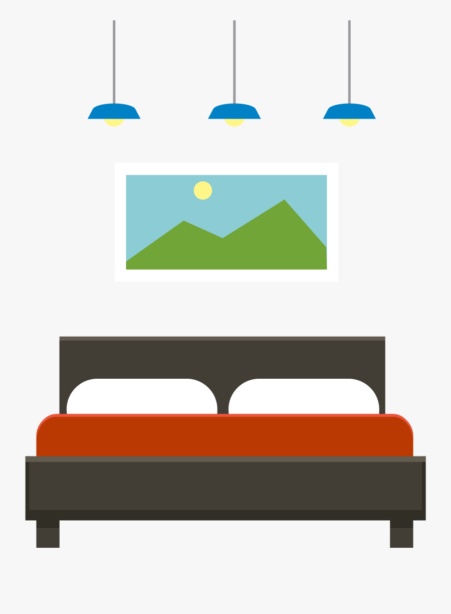 ห้อง นอน เวก เตอร์ - Bedroom Vector Png, Transparent Clipart