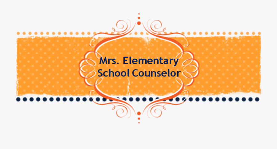 Elementary School Counselor - Background For Sweet Banner, Transparent Clipart