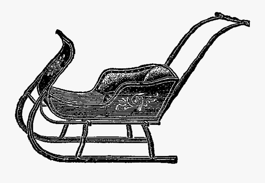 Wood Sled Image - Rocking Chair, Transparent Clipart