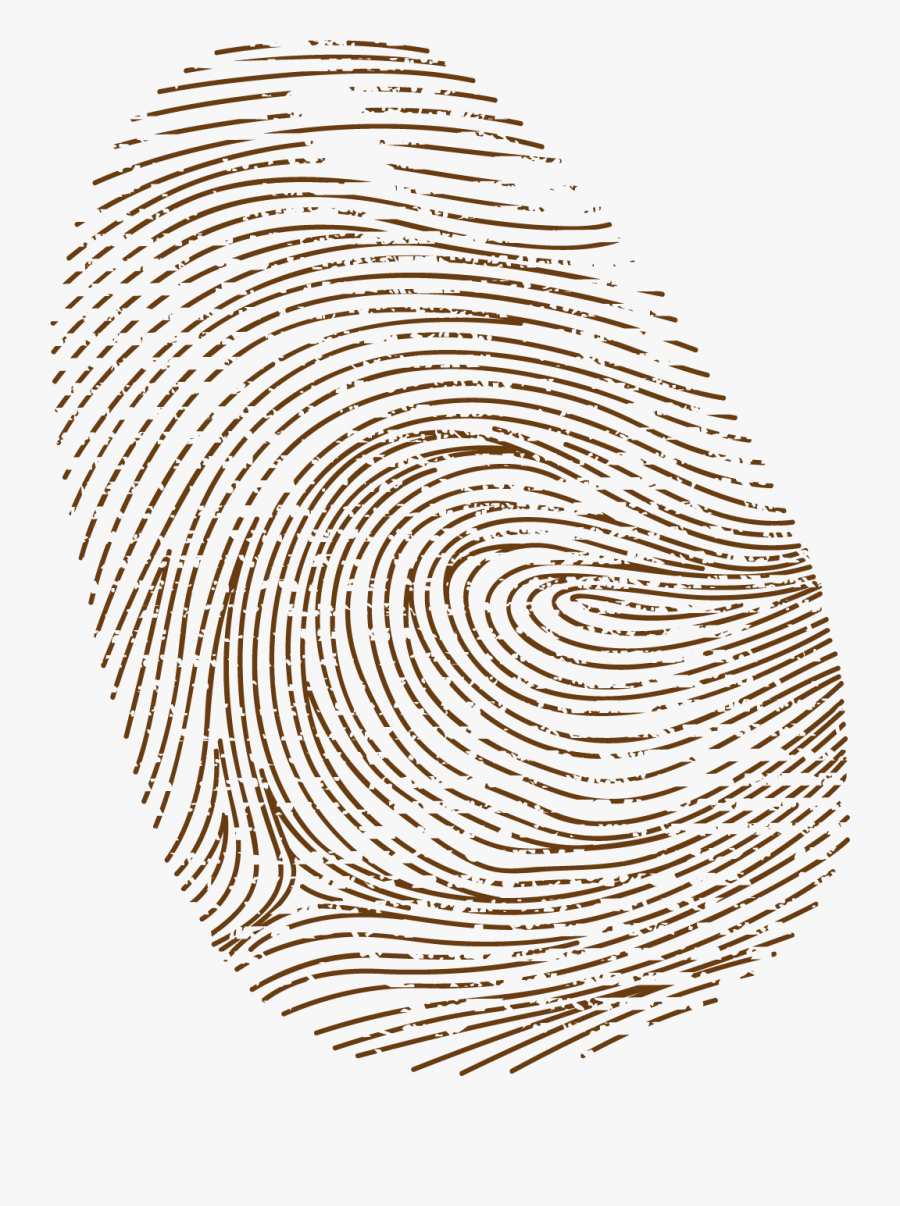 67807 - Brown Fingerprint, Transparent Clipart