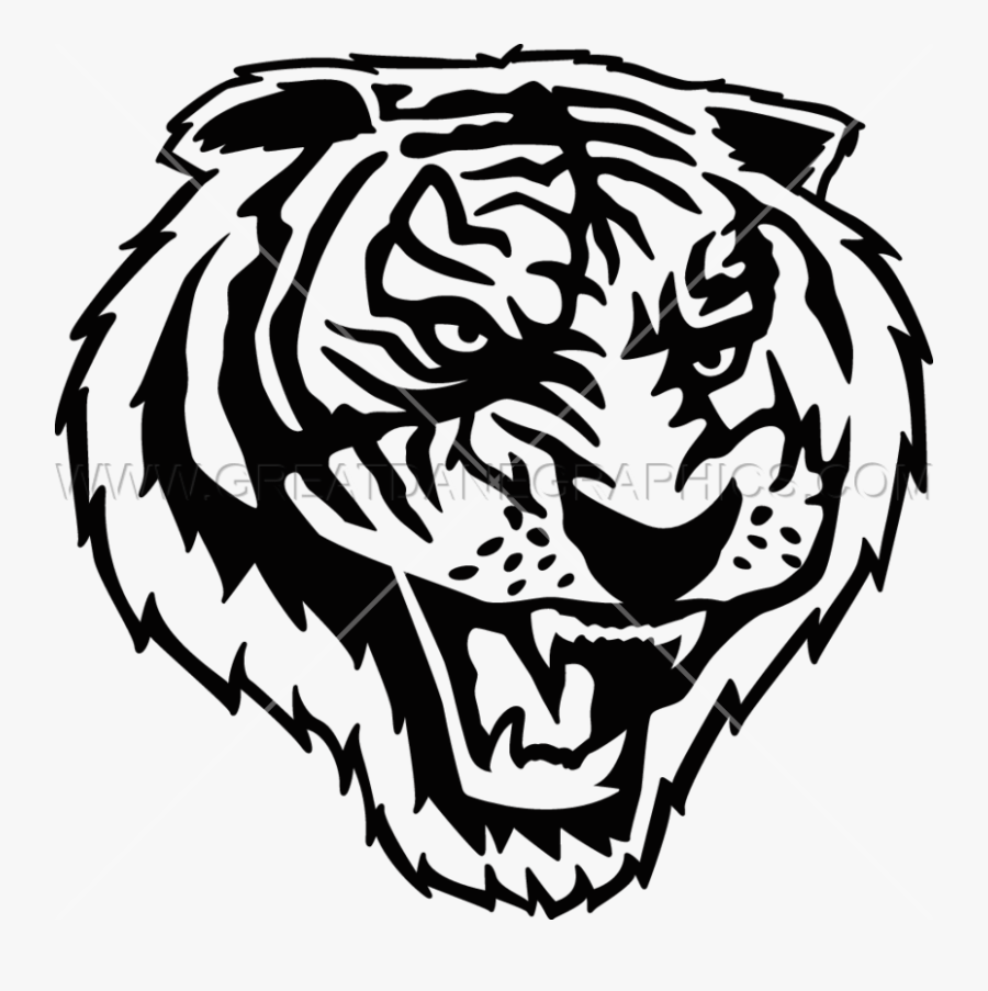 White Tiger Roar Clipart - Tiger Roaring White Back, Transparent Clipart