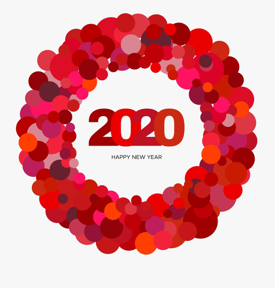 Happy New Year 2020 Png Image - Circle, Transparent Clipart