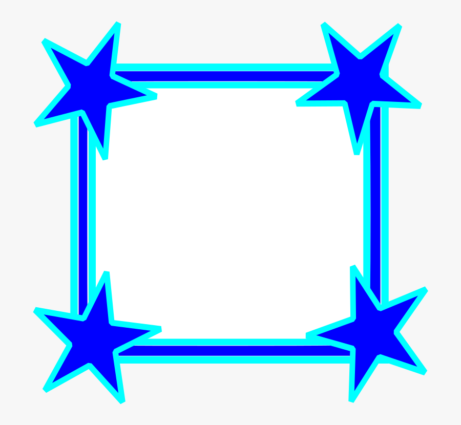 Clipart - Star Frame Png, Transparent Clipart