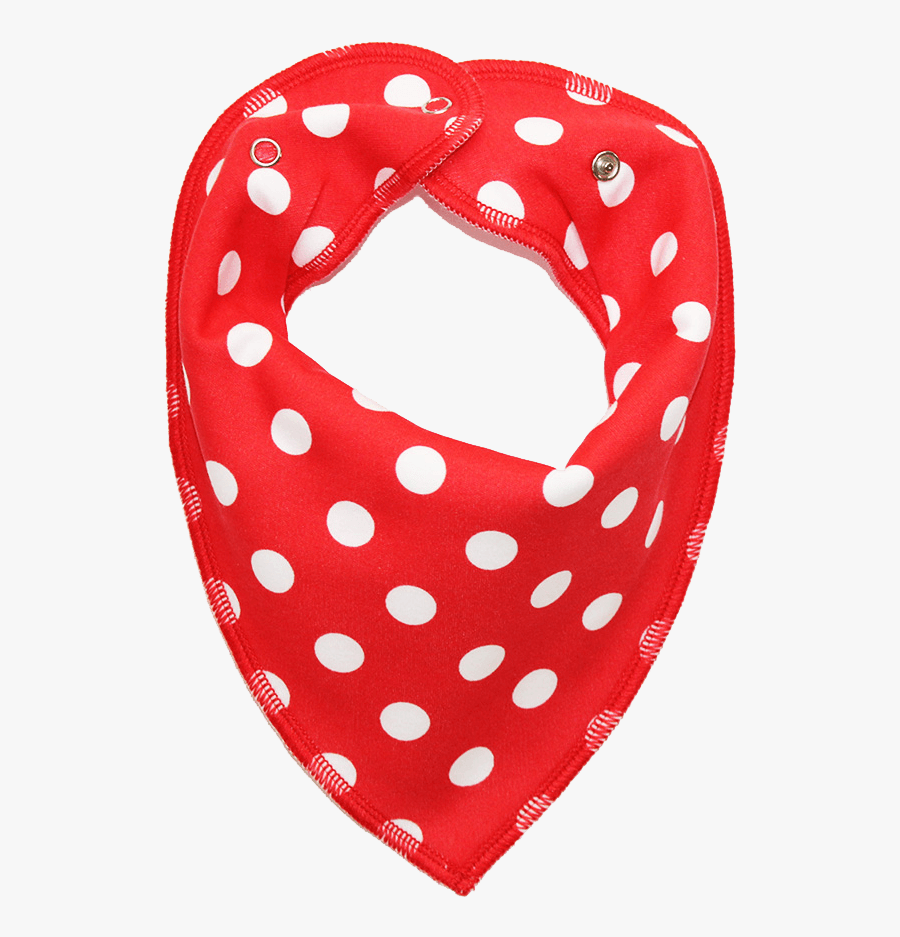 Red Polka Dot Dog Bandana - Polka Dot, Transparent Clipart