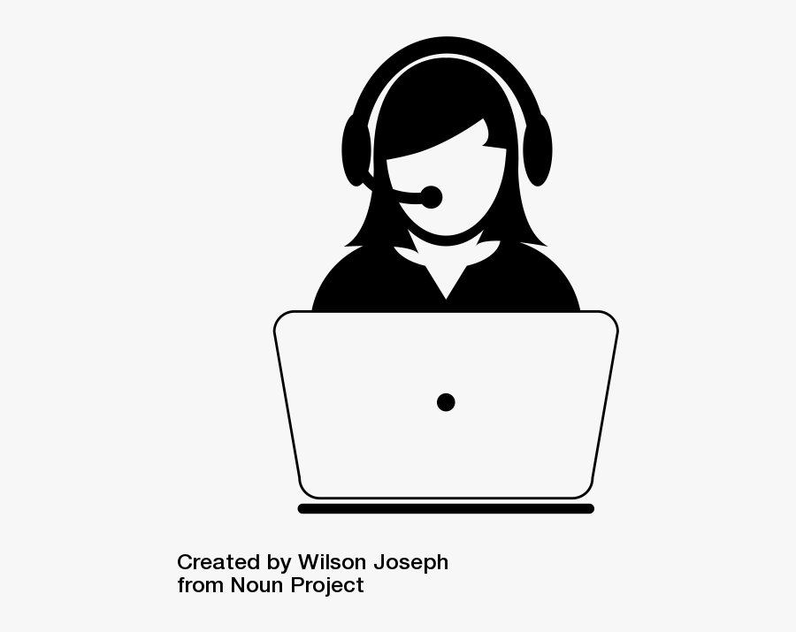 Customer Support Icon By Wilson Joseph From The Noun - Office En La Nube, Transparent Clipart
