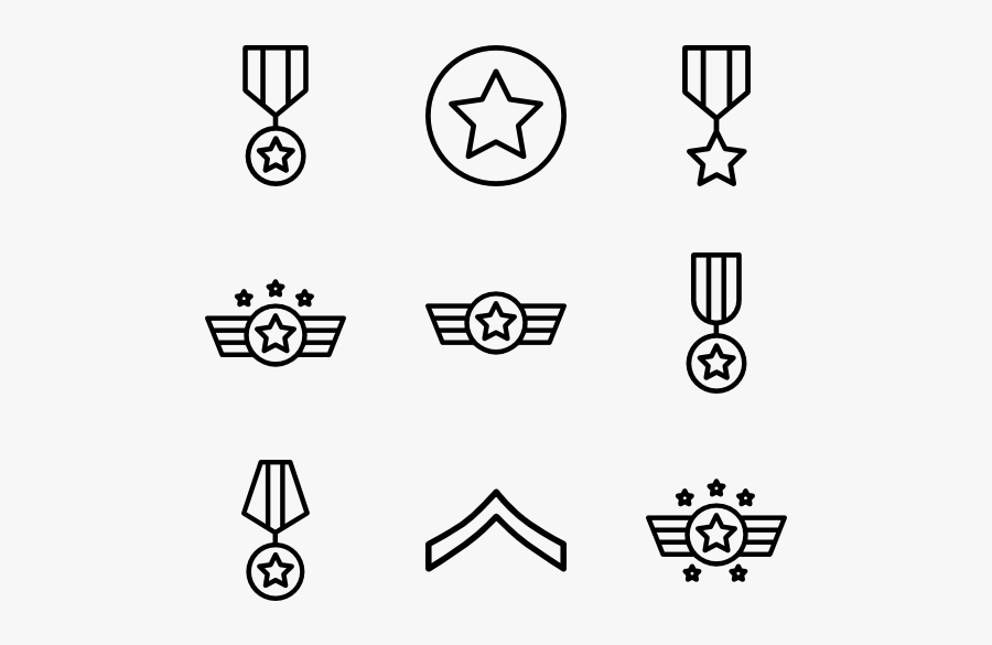 Military Ranks - Draw A Cute Robot, Transparent Clipart