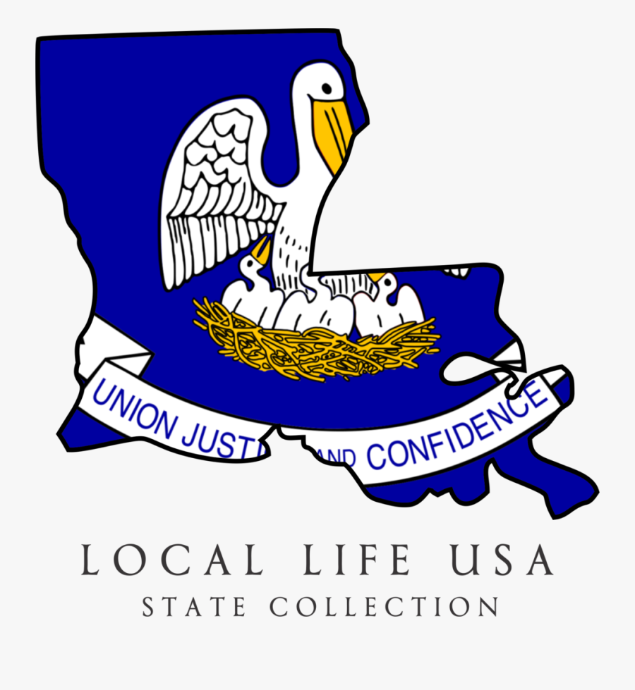Louisiana State Flag, Transparent Clipart