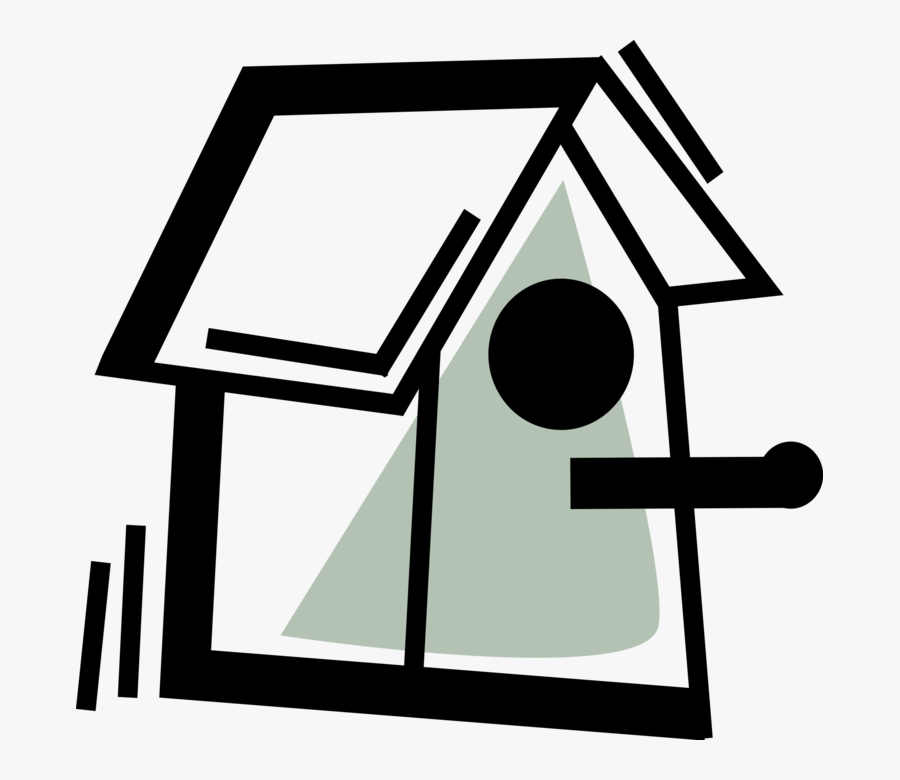 Vector Illustration Of Birdhouse Or Birdbox Nest Boxes, Transparent Clipart