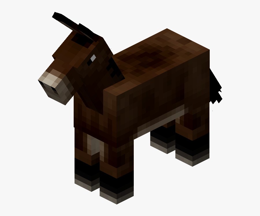 Clip Art Minecraft Mule - Minecraft Donkey, Transparent Clipart