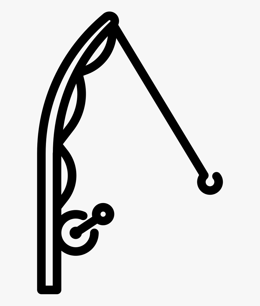 Fishing Rod - Icon Fishing Pole, Transparent Clipart