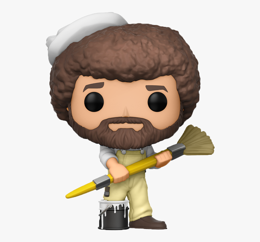 Funko Pop Bob Ross With Paintbrush, Transparent Clipart