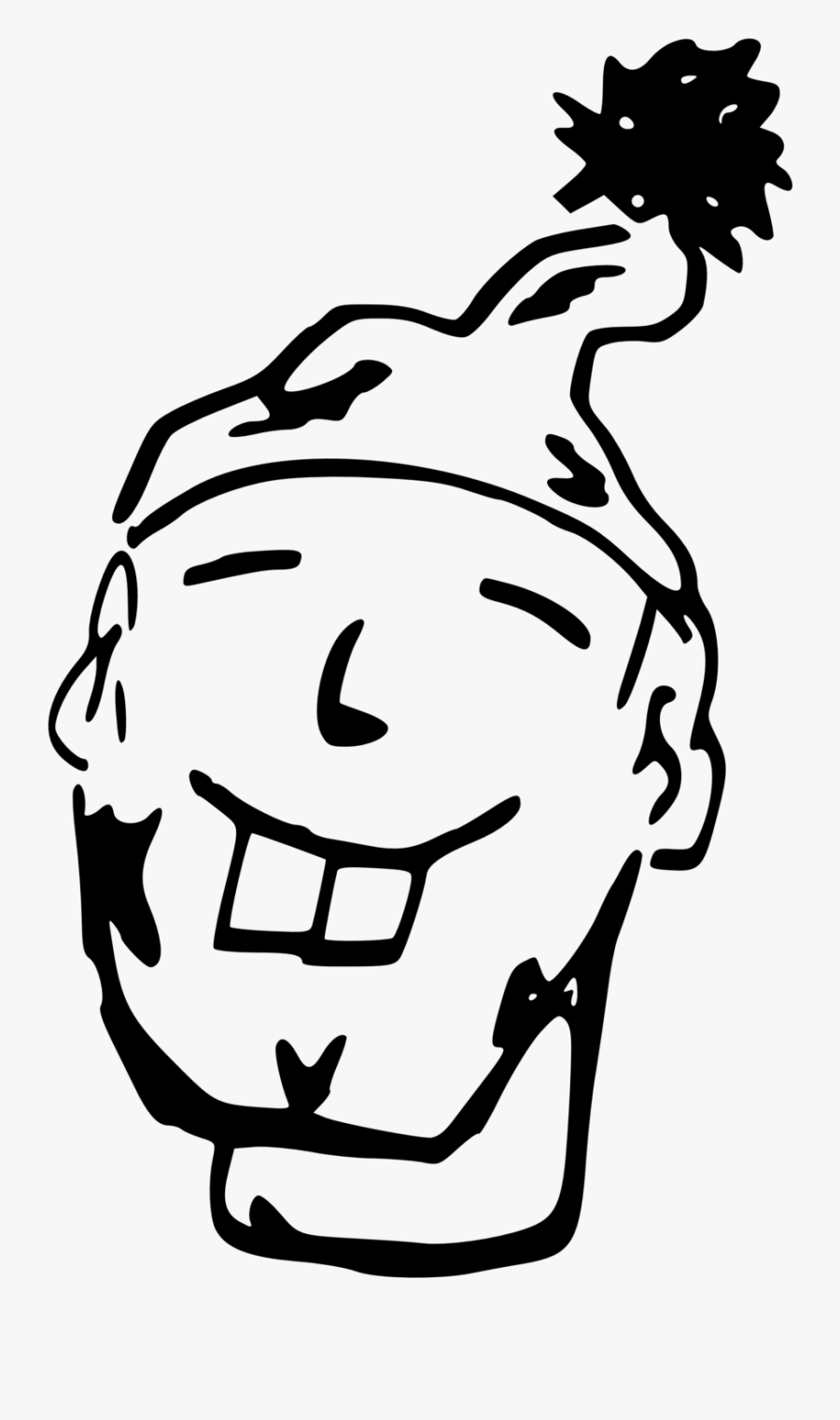 Chinese Smily Face With Strange Hat - Chinese Clip Art, Transparent Clipart