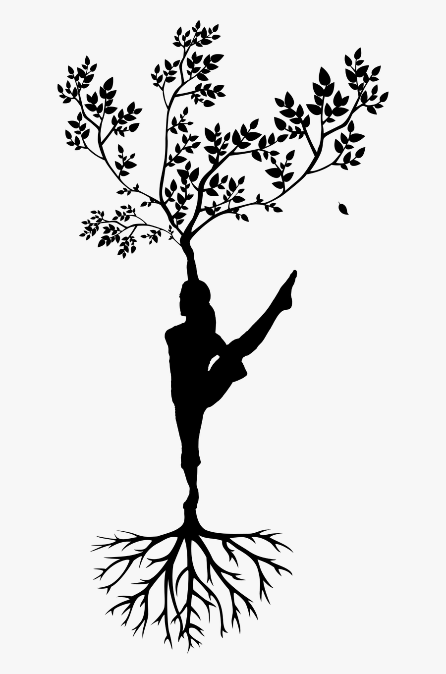 Yoga Pictures Black And White, Transparent Clipart