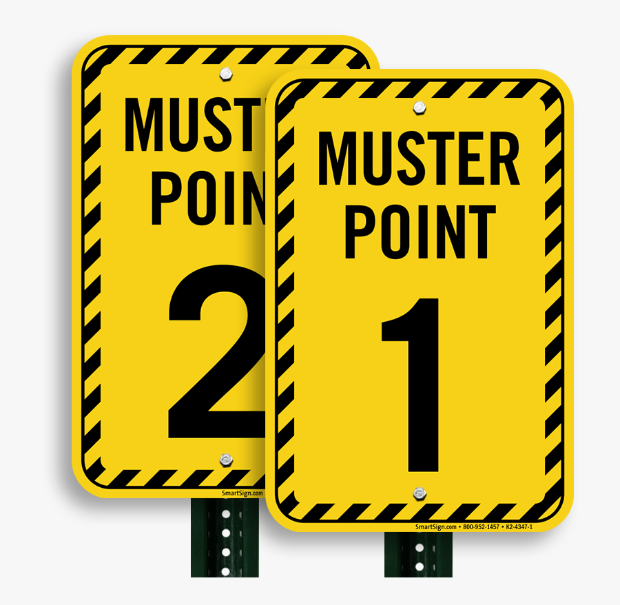Muster Point Number 1 Sign, Transparent Clipart