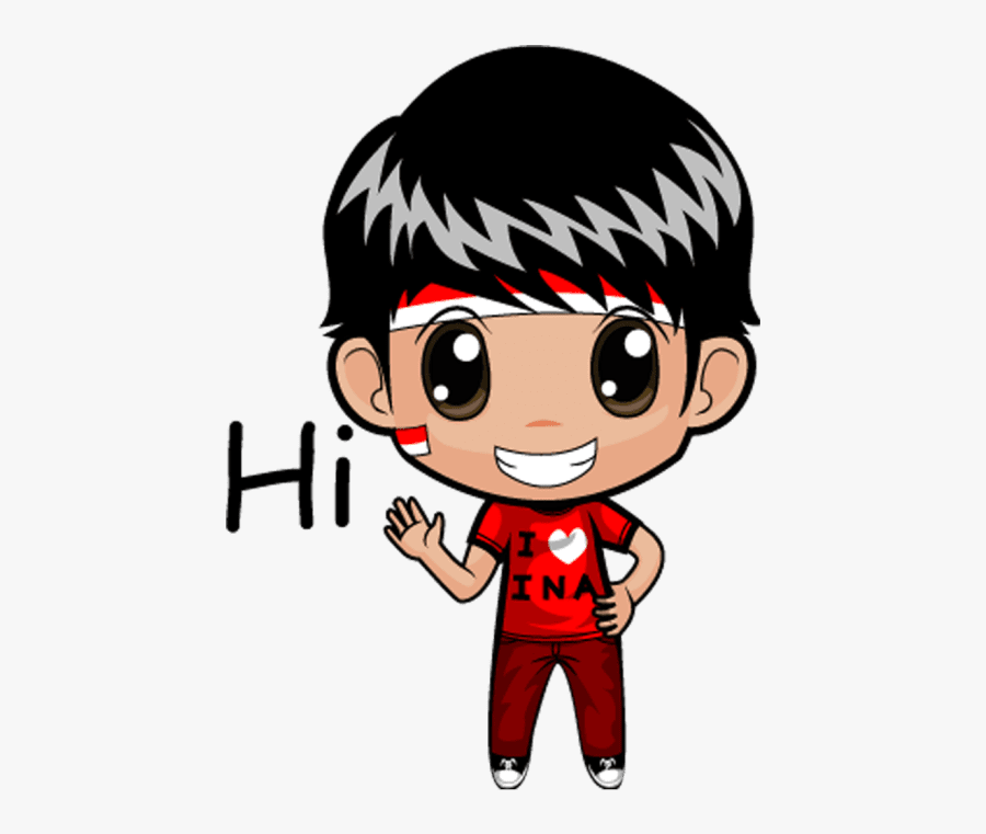 Hi Kawaii Boy Cartoon Png, Transparent Clipart