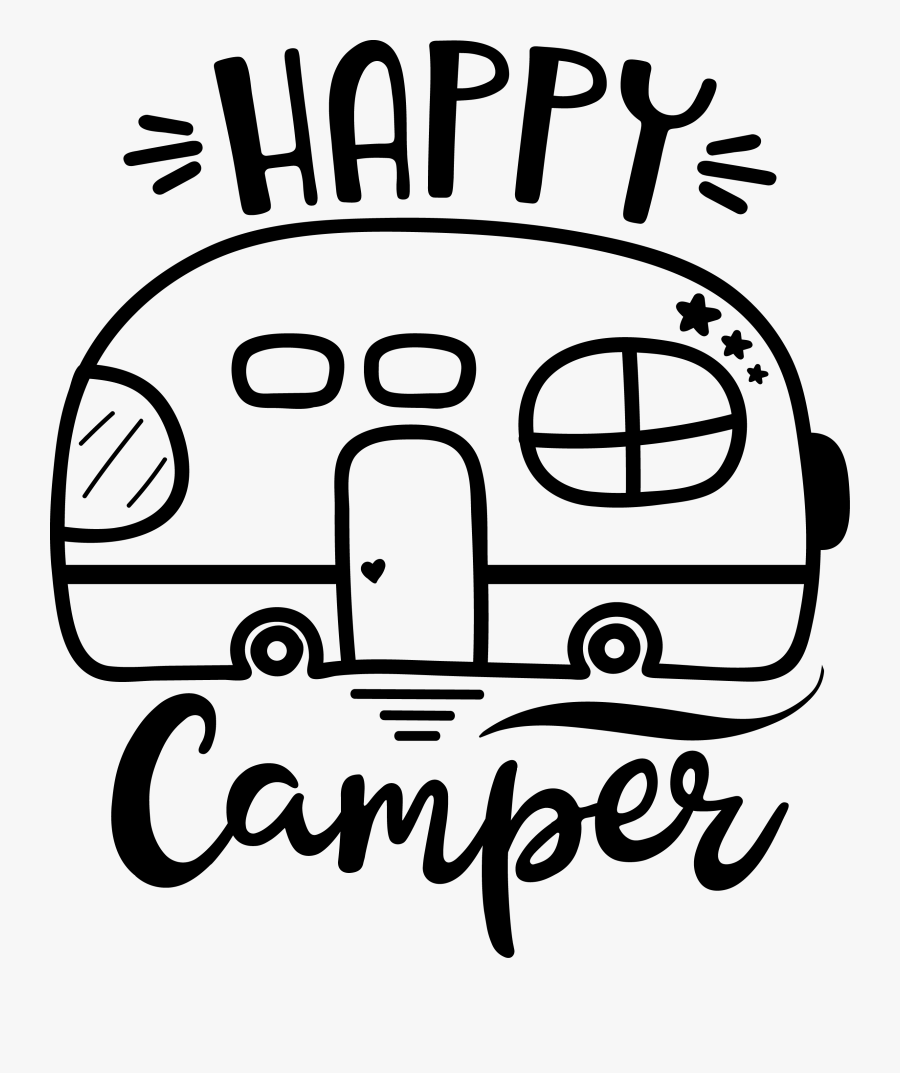 Happy Camper Svg Free, Transparent Clipart