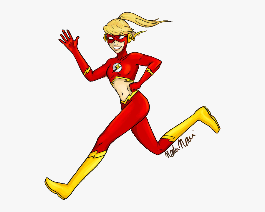 The Flash Girl - Girl Flash Clip Art, Transparent Clipart