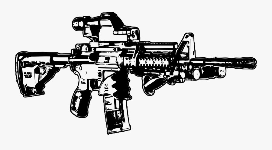 Assault Rifle Clipart Army Gun - Armas Png, Transparent Clipart